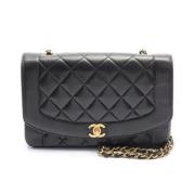 Chanel Vintage Pre-owned Laeder crossbodyvskor Black, Dam