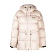 Axel Arigato Beige Puffer Dunjacka Beige, Dam