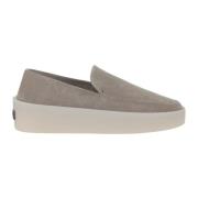 Fear Of God Suede Leather Slip-On Loafer Moccasin Beige, Dam