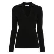 Calvin Klein Avslappnad Svart Pullover Sweater Black, Dam