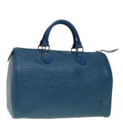 Louis Vuitton Vintage Pre-owned Laeder handvskor Blue, Dam