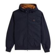 Fred Perry Lätt vadderad Brentham-jacka Blue, Herr