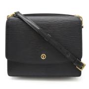 Louis Vuitton Vintage Pre-owned Laeder crossbodyvskor Black, Dam