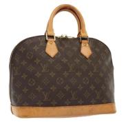 Louis Vuitton Vintage Pre-owned Canvas handvskor Brown, Dam