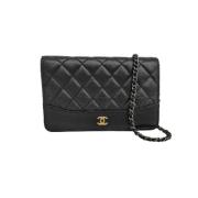 Chanel Vintage Pre-owned Laeder chanel-vskor Black, Dam