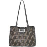 Fendi Vintage Pre-owned Canvas fendi-vskor Brown, Dam