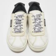 Chanel Vintage Pre-owned Laeder sneakers White, Dam