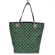 Gucci Vintage Pre-owned Canvas totevskor Green, Dam