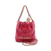 Chanel Vintage Pre-owned Laeder crossbodyvskor Red, Dam