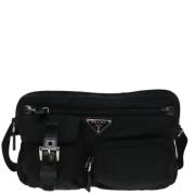 Prada Vintage Pre-owned Tyg prada-vskor Black, Dam