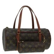 Louis Vuitton Vintage Pre-owned Canvas handvskor Brown, Dam