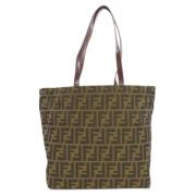 Fendi Vintage Pre-owned Canvas totevskor Brown, Dam