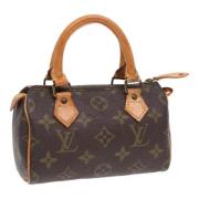 Louis Vuitton Vintage Pre-owned Canvas handvskor Brown, Dam