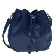 Celine Vintage Pre-owned Laeder axelremsvskor Blue, Dam