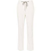 Eleventy Vit Casual Dragsko Byxor White, Dam