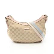 Gucci Vintage Pre-owned Canvas crossbodyvskor Beige, Dam