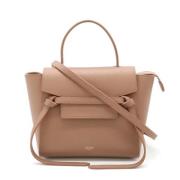 Celine Vintage Pre-owned Laeder axelremsvskor Beige, Dam