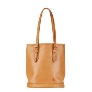 Louis Vuitton Vintage Pre-owned Laeder louis-vuitton-vskor Beige, Dam