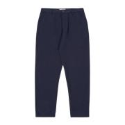 Universal Works Marin Borstad Twill Militär Chino Blue, Herr