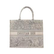 Dior Vintage Pre-owned Canvas totevskor Gray, Dam