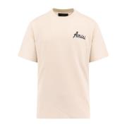 Amiri Stad Bomull T-shirt med Patch Beige, Herr