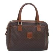 Celine Vintage Pre-owned Canvas handvskor Brown, Dam