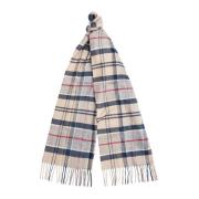 Barbour Tartan Halsduk med Tofsar Beige, Unisex