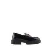 Emporio Armani Svarta platta skor Box Action Logo Black, Dam