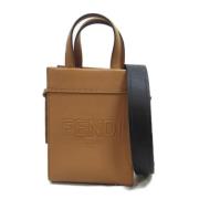 Fendi Vintage Pre-owned Laeder handvskor Brown, Dam