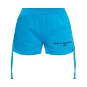 Stella McCartney Shorts med logotyp Blue, Dam