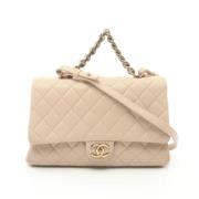 Chanel Vintage Pre-owned Laeder chanel-vskor Beige, Dam