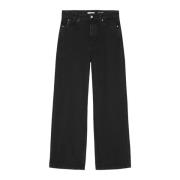 Marc O'Polo Jeans model Tomma wide Black, Dam