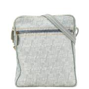 Fendi Vintage Pre-owned Canvas crossbodyvskor Blue, Dam