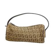 Fendi Vintage Pre-owned Canvas kuvertvskor Brown, Dam