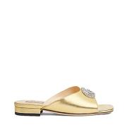 Gucci Stiliga Sandaler för Sommaroutfits Yellow, Dam