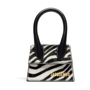 Jacquemus Zebra Print Axelväska Black, Dam