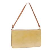 Louis Vuitton Vintage Pre-owned Laeder kuvertvskor Beige, Dam