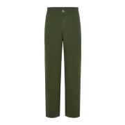 Maison Kitsuné Avslappnade Chino Byxor Green, Herr