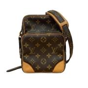 Louis Vuitton Vintage Pre-owned Canvas axelremsvskor Brown, Dam