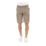 Baldinini Cargo Bermuda Shorts Trend Brown, Herr