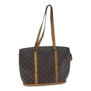 Louis Vuitton Vintage Pre-owned Canvas axelremsvskor Brown, Dam