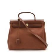 Hermès Vintage Pre-owned Canvas handvskor Brown, Dam