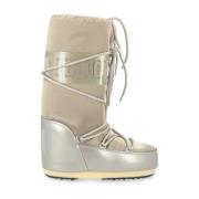 Moon Boot Platinum Glance Ikon Stilfull Boot Beige, Dam