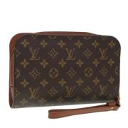 Louis Vuitton Vintage Pre-owned Canvas kuvertvskor Brown, Dam