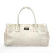 Chanel Vintage Pre-owned Laeder chanel-vskor White, Dam