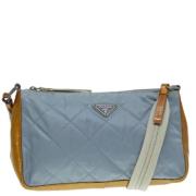 Prada Vintage Pre-owned Nylon prada-vskor Blue, Dam