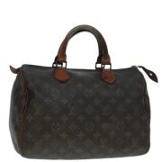 Louis Vuitton Vintage Pre-owned Canvas handvskor Brown, Dam