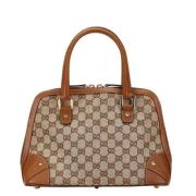 Gucci Vintage Pre-owned Canvas handvskor Brown, Dam