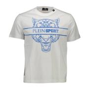 Plein Sport Kortärmad Herr T-shirt Vit White, Herr