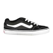 Vans Svarta atletiska sneakers för män med kontrastdetaljer Black, Her...